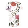 thumbnail image 5 of Neewe Womens Short Sleeve Tunic Tops Shirt V Neck Button Up Blouse Casual Pleated Basic Pullover, 5 of 5