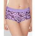thumbnail image 2 of Maidenform One Fab Fit Microfiber Boyshort Underwear With Lace Cluster Floral Sweetened Lilac/Sweetened Lilac 7, 2 of 2