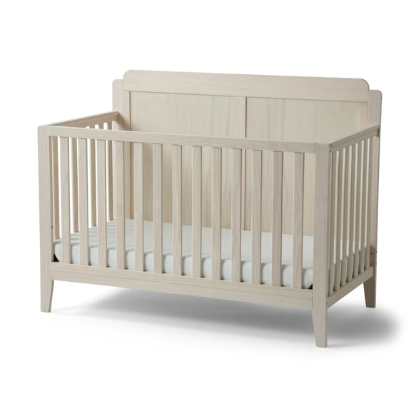 Little Seeds Little Seeds Sprig 6-in-1 Convertible Crib, Whitewash Natural