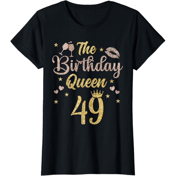 49 Years Bday Queen 49th Birthday Queen Forty Nine T-Shirt