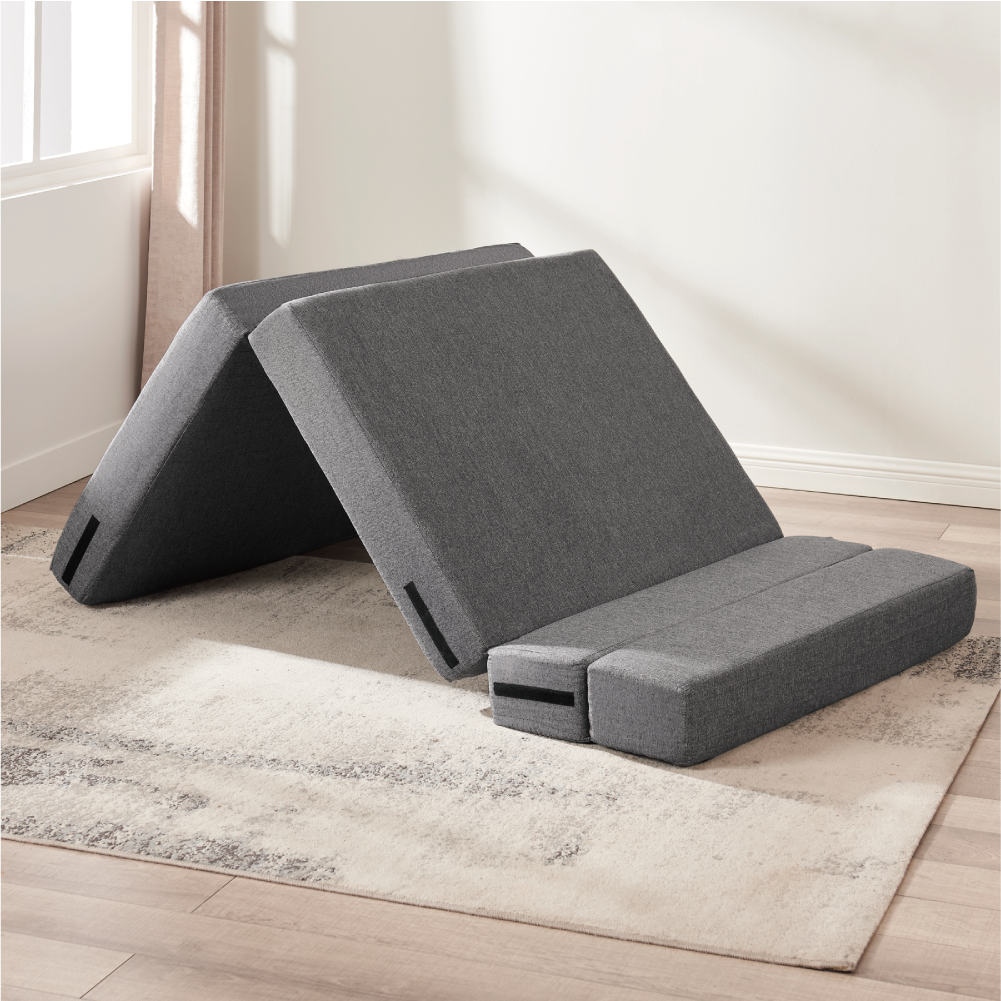 Z-HOM Folding Sofa Bed with Memory Foam, Dark Gray photo 6