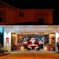 thumbnail image 7 of Christmas Garage Door Cover Decorations, Santa's Workshop Store Backdrop Banner, Large Outdoor Holiday Decor, 7 of 7