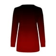 thumbnail image 3 of Lindreshi Long Sleeve Shirts for Women Women's Printed Zippered Round Neck Long Sleeved Top, 3 of 4