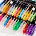 thumbnail image 4 of Bolígrafo de gel con purpurina de color neón Lanjingyi para libros de colorear para adultos, 1 mm, tinta multicolor, 36 unidades, 4 of 6