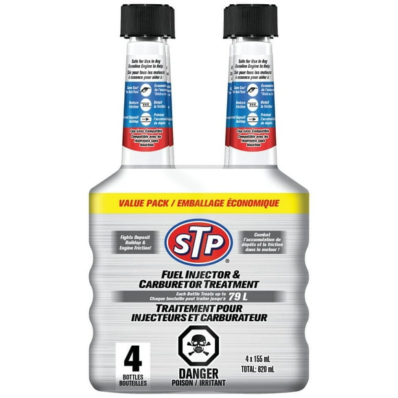 STP Fuel Injector Cleaner & Carburetor Cleaner - 5.25 FL OZ, 4 Count, Fuel Injector Cleaner
