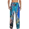 thumbnail image 3 of Bingfone Sea Turtle Swims Mens All Over Print Sleep Pajama Pants-Small, 3 of 9