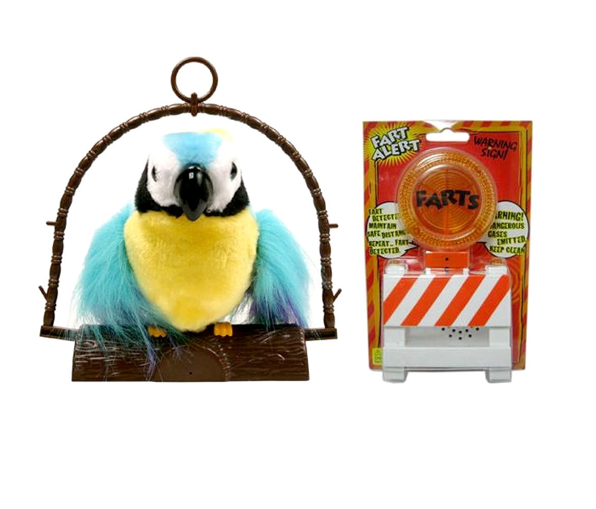 Mozlly Value Pack Polly The Insulting Talking Parrot AND Fart Alert