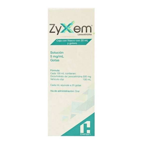 Zyxem 5 mg/ml solución gotas 20 ml