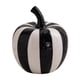 thumbnail image 1 of Figura de fruta de cerámica con pisapapeles de rayas blancas y negras, estatua artística decorativa Manzana 12x15cm, 1 of 9