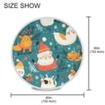 thumbnail image 3 of Round Tablecloth 60*60 Inches Round Tablecloth Outdoor Style Tablecloth With Umbrella Holes Tablecloth Outdoor Suitable For Kitchens and Dining Rooms Christmas Lovely Snowman, 3 of 8