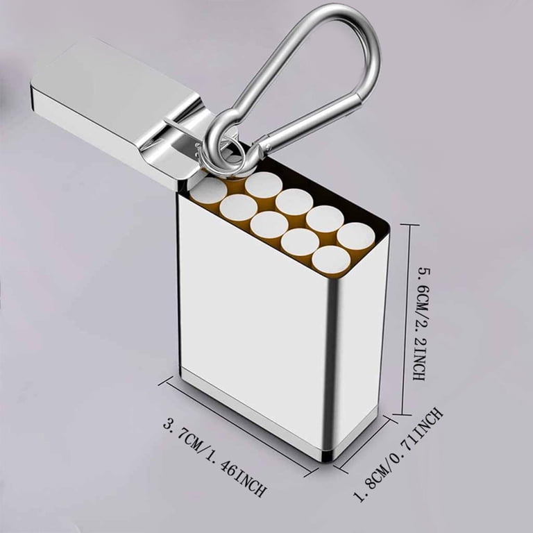 cigarette case keychain Waterproof Capsule With Until you own it From 1960s Tobacco Cigarettes Box