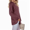 thumbnail image 5 of Weardear Women Long Sleeve Tunic Tops Casual Loose Fit Crew neck Shirts Basic Fall Pullover Outfits, Size S-XXL, 5 of 8