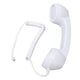 thumbnail image 4 of Teléfono retro multifunción a prueba de radiación, receptor de teléfono celular de mano para teléfonos móviles, computadoras, color blanco, 4 of 15
