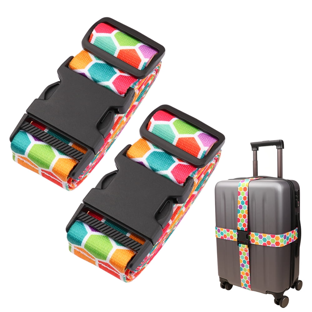 Adjustable Suitcase Luggage Baggage Straps Lock Combination Belt Tie Down Travel 