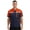 Orange&Navy Blue, variant on Mens Long Sleeve Reflective Stripes Work Jacket Work Shirt Mechanic Uniform Zipper Factory Red&Navy Blue 170/L