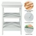 thumbnail image 5 of Topbuy 2PCS 3-tier Side Table Nightstand Sofa End Table Storage Display Shelf White, 5 of 10