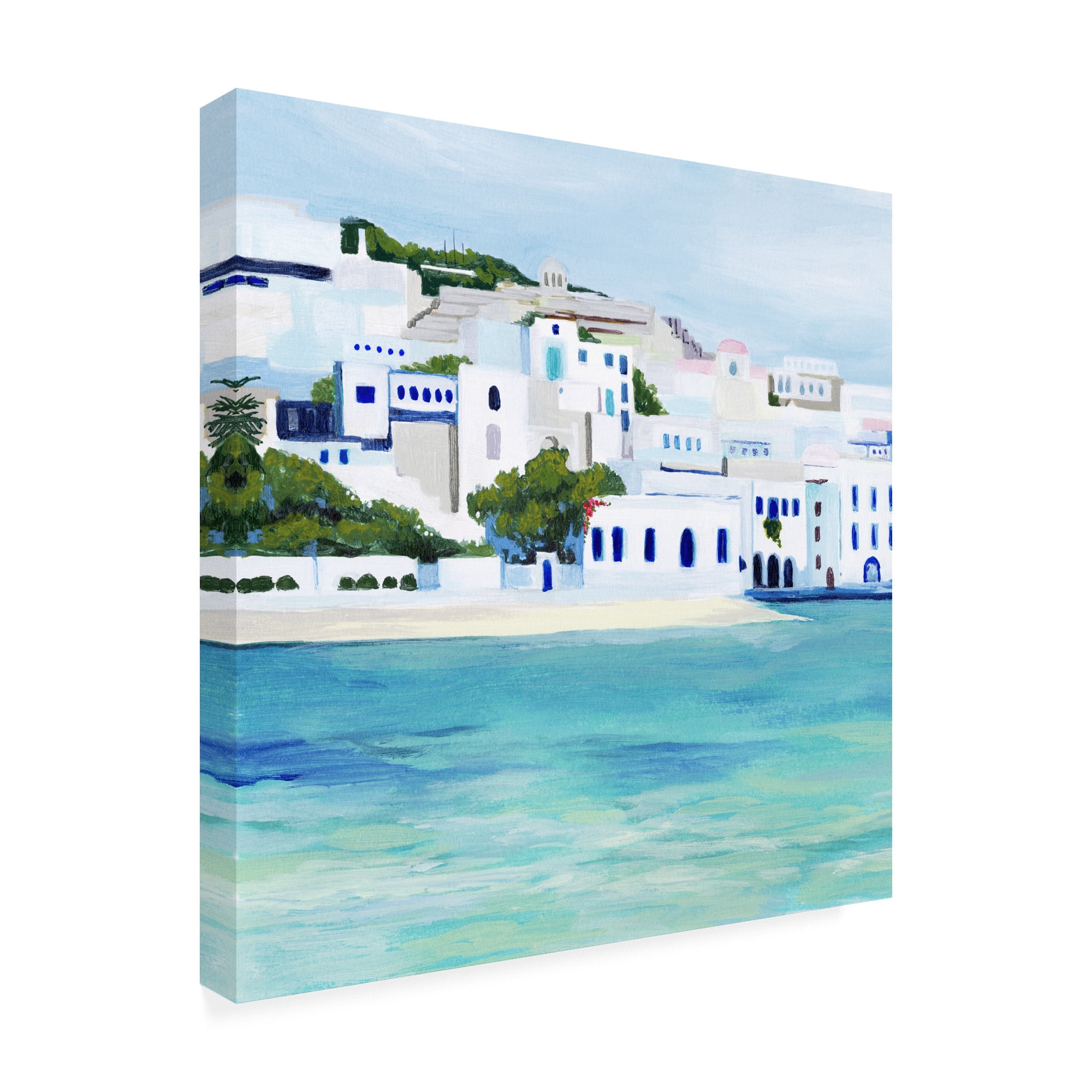 Trademark Fine Art 'Mykonos Coast I' Canvas Art by Grace Popp