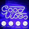 thumbnail image 4 of Blue Positive Waves Neon Sign Led Neon Wall Signs Usb Neon Sign Decor For Kids Gift, 4 of 5