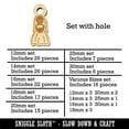 thumbnail image 2 of Bride Symbol Wedding Wood Mini Charms Shapes DIY Craft Jewelry - With Hole - 12mm (26pcs), 2 of 7