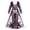 1Purple, variant on Xijirk Women's Halloween Crew Neck Flare Long Sleeve Maxi Dress Skeleton Rose Spider Web Print Gown for Halloween Party,5XL