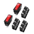 thumbnail image 1 of 5Uds E75 Rojo Luz ON/OFF SPST Barco Basculante Interruptor 22A/250V 20A/125V C.A., 1 of 8