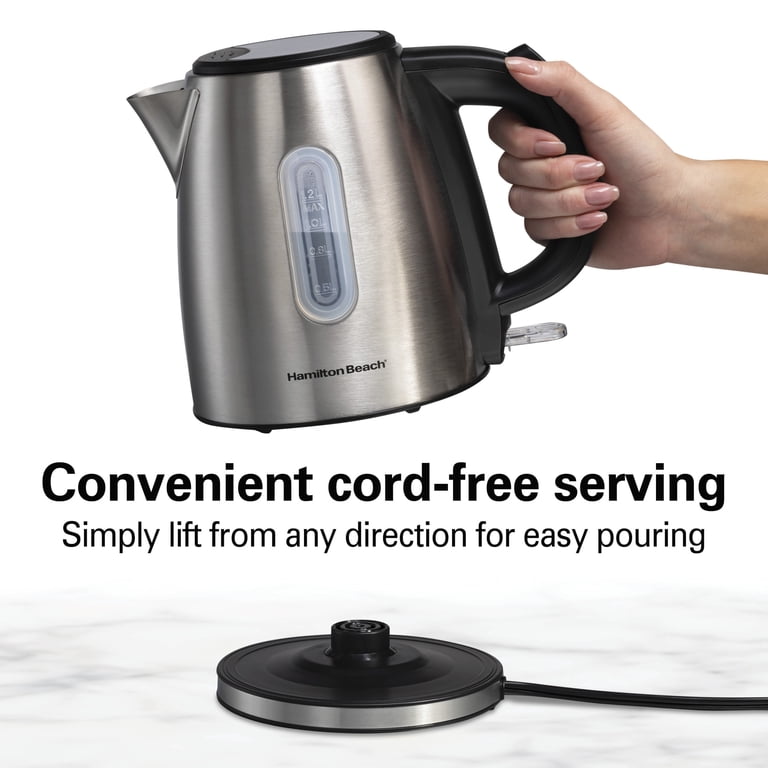 Hamilton Beach Stainless Steel Electric Kettle, Tea & Water Kettle
