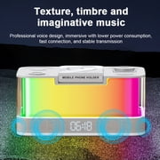 E EYAFA Multi-Function Wireless Charger with Night Light Bluetooth Speaker for iPhone/Airpods/iWatch