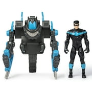Batman 4-Inch Nightwing Mega Gear Deluxe Action Figure with Transforming Armor