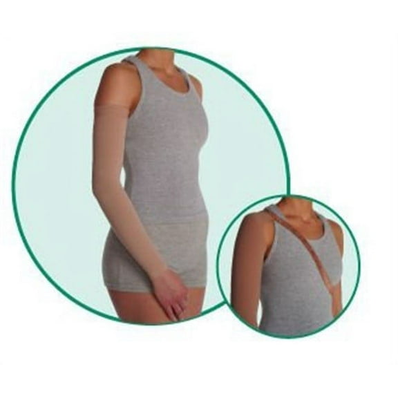 Juzo 3511 Dynamic Lymphedema Armsleeve - 20-30 mmHg Long Max Beige II
