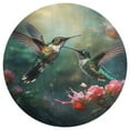thumbnail image 3 of Flower Hummingbird Round Rugs -Washable Non-Slip Small Round Area Rug Throw Soft Circle Rugs for Bedroom, Modern Print Indoor Carpet for Entryway Sofa Living Room, 3 of 6