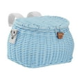 thumbnail image 2 of Kids Bike Basket Front Decoration Accessories Storage Basket Portable Detachable Blue, 2 of 9