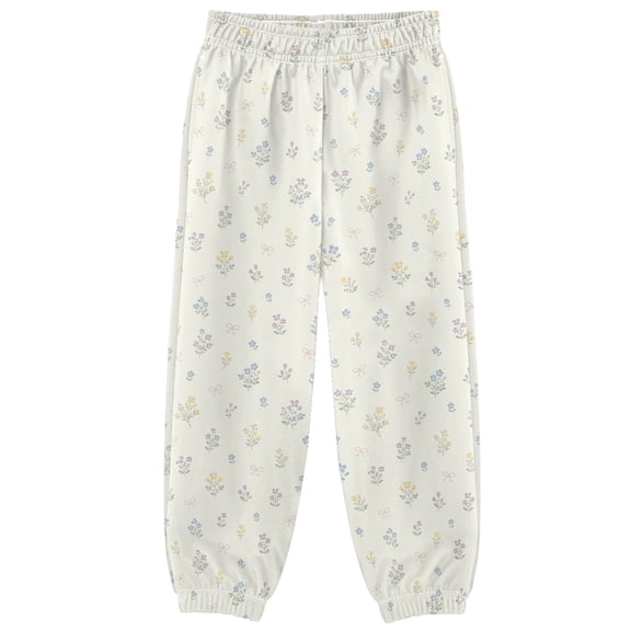 Small Clear Floral Boys Pants Kids Casual Sweatpants Joggers Toddler Sports Pants 3-10 Years