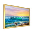 thumbnail image 2 of Designart 'Blue Waves Breaking At The Beach Landscape IV' Nautical & Coastal Framed Art Print, 2 of 4
