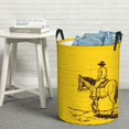 thumbnail image 6 of Lsque Western Desert Cowboy 1 Pattern Laundry Hamper Basket, Tall Woven Rope Hamper Basket for Clothes, Lightweight Storage Basket, Collapsible Waterproof-Medium, 6 of 6