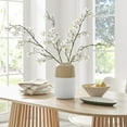 thumbnail image 7 of Nora Burk Contemporary Two Tone Cylindrical Tabletop Vase - White and Beech, 7 of 7