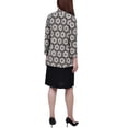 thumbnail image 2 of NY Collection Womens Petites Printed Jacket Two Piece Dress, 2 of 2