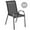 Black, variant on Outsunny Set of 2 Outdoor Patio Dining Chairs Stackable Lawn Chairs, Black