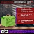 thumbnail image 2 of AIDEA Microfiber Cleaning Cloth, 10PK, Microfiber Towels for Cars, Premium All Purpose Car Cloths, Dusting Cloth Cleaning Rags, Absorbent Towels for SUVs, House, Kitchen, Window, 12"×12", Green, 2 of 14