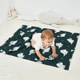 thumbnail image 2 of Black Dinosaurs Silhouette Pattern Blanket,Comfortable Soft Flannel Throw Blanket,All Season,Warm Lightweight Blankets for Sofa Bed Couch Living Room Chair,30"x40", 2 of 4