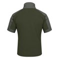 thumbnail image 4 of Tactical Camo Shirts for Men with Short Sleeves and Zipper Collars Featuring Breathable Fabric for Outdoor Hiking Gym Workouts Weekend Adventures Backyard Bbqs Dark Green XXXL, 4 of 5