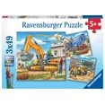 thumbnail image 1 of Rompecabezas Ravensburger, vehículos de construcción grandes, 3 x 49 piezas, 1 of 7