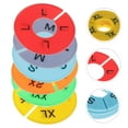 thumbnail image 3 of NICEXMAS Nicexmas Plastic Closet Dividers Assorted Color Easy to See and Manipulate 30Pcs, 3 of 8