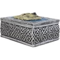 thumbnail image 2 of Ebros Boîte à Bibelots Décorative Rectangulaire Bleu Nuit Étoilée Alpha Gris Wolf, 2 of 4