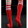 thumbnail image 4 of 10 Pairs Kids Soccer Socks Stretchy Knee High Tube Socks Colorful Football Athletic Team Socks for Boys Girls (7-12 Years Old), 4 of 6