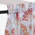 thumbnail image 4 of Kitchen Valance & Tier Curtain Set, Light Filtering Curtains, Monaco White/Spice, 4 of 5