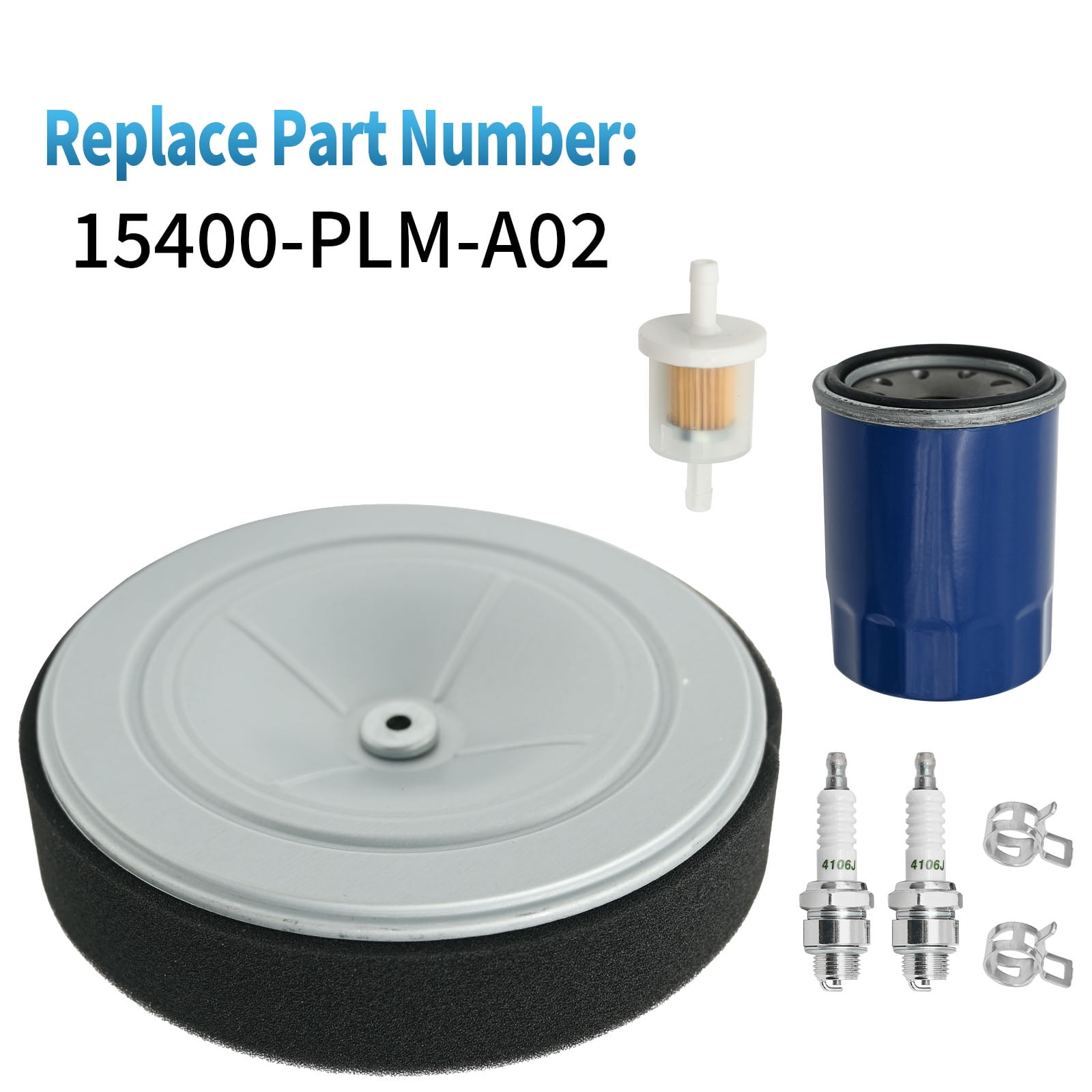 Anxingo 15400-PLM-A02 Oil Filter, 17210-Z6L-010 Air Filter Kit Replacement for Honda GX630 GX660 GX690 Small Engine Lawn Mower Parts