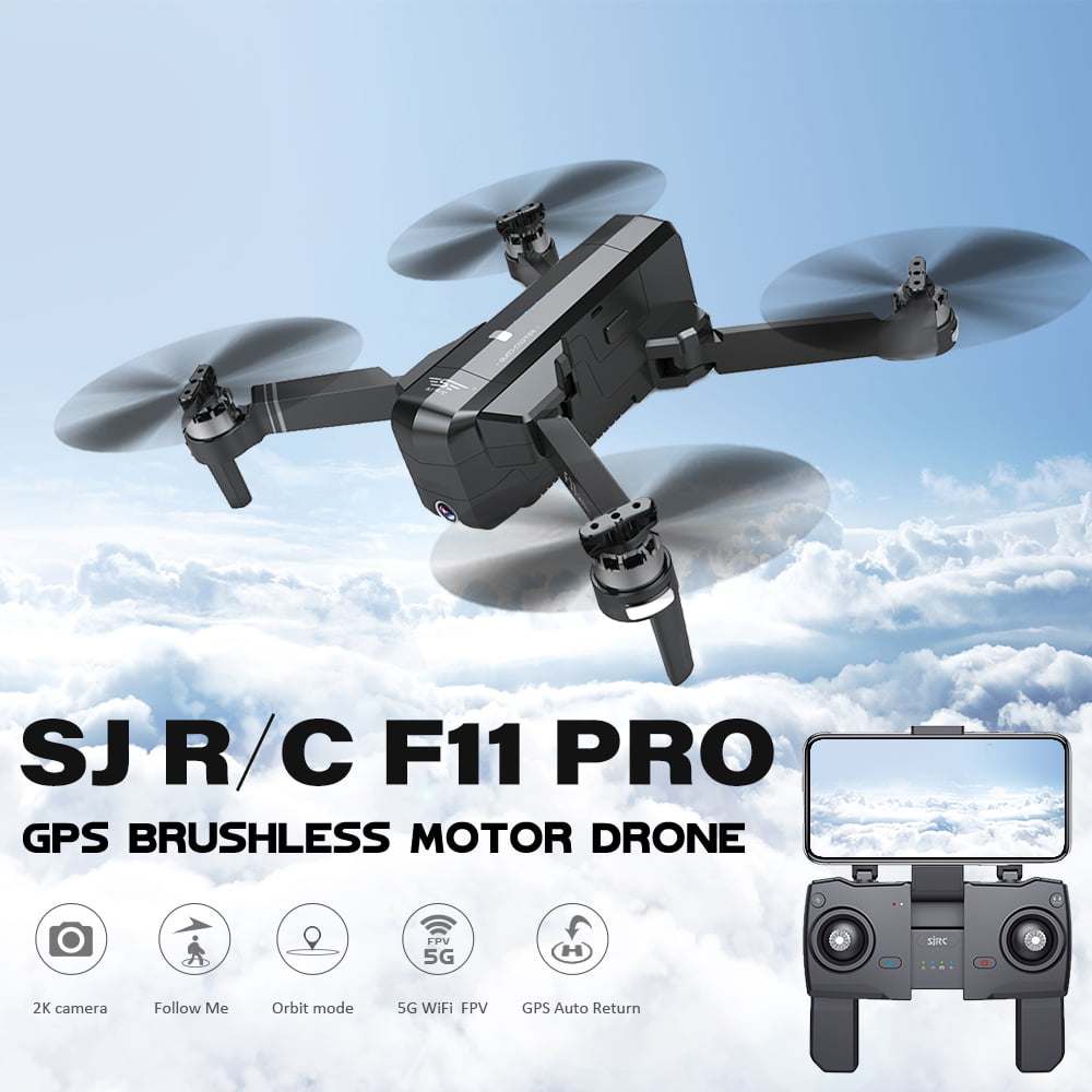 SJRC F11 GPS Drone With 1080P HD Camera 5G WiFi FPV Brushless Quadcopter Bag 