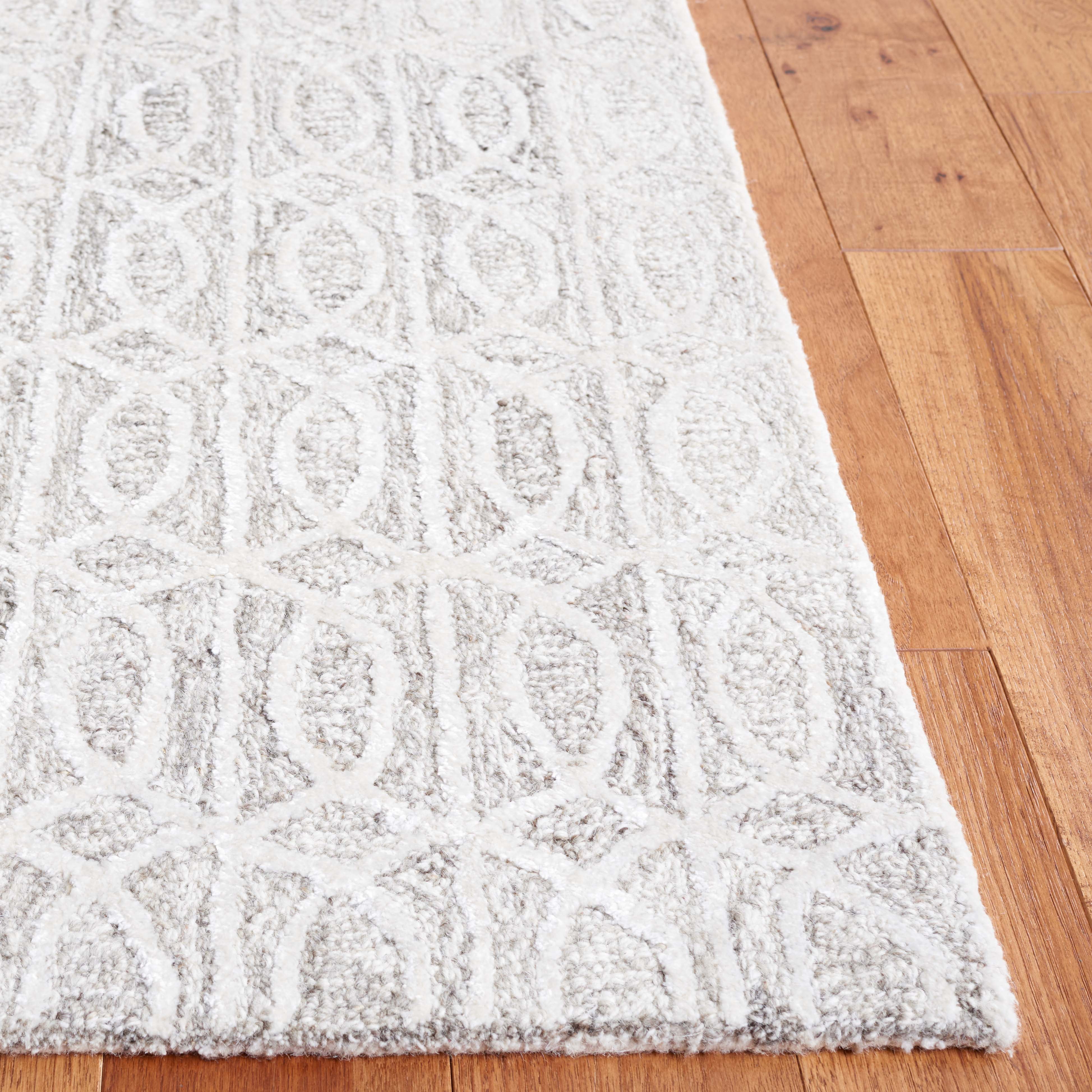 SAFAVIEH Ebony Abel Modern Area Rug, Natural/Ivory, 4' x 6'