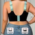 thumbnail image 7 of Xdegoge Sports Bras for Women Plus Size Full Coverage High Support Bra Seamless Liftup Athletic Brassiere Daily Cozy Adjustable Straps Underwear for Yoga, Running, 7 of 7