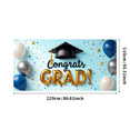 thumbnail image 3 of LUUFILx Graduation Congratulations Backdrop Conrats Grad Exhibition Celebration Banner Background Photography Props Party Supplies Special Event Graduation Party, 3 of 8